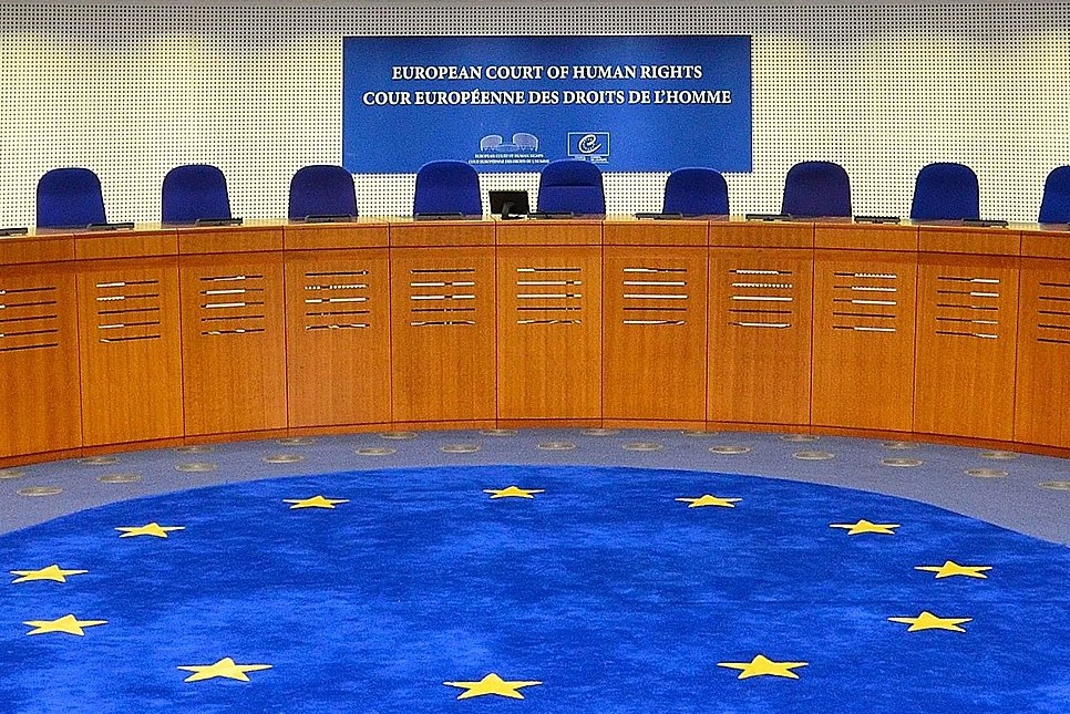 La Sala della corte europea dei diritti dell'uomo